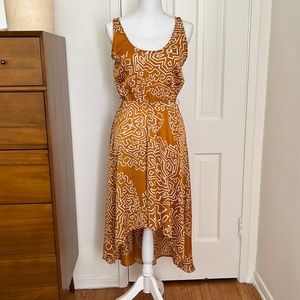 Silky, Abstract, high/low, summer dress